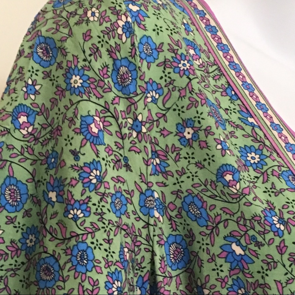 Jasmine Maxi DRESS Jade Green Floral Long Flutter - Picture 3 of 3